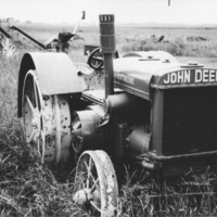 Old John Deere tractor